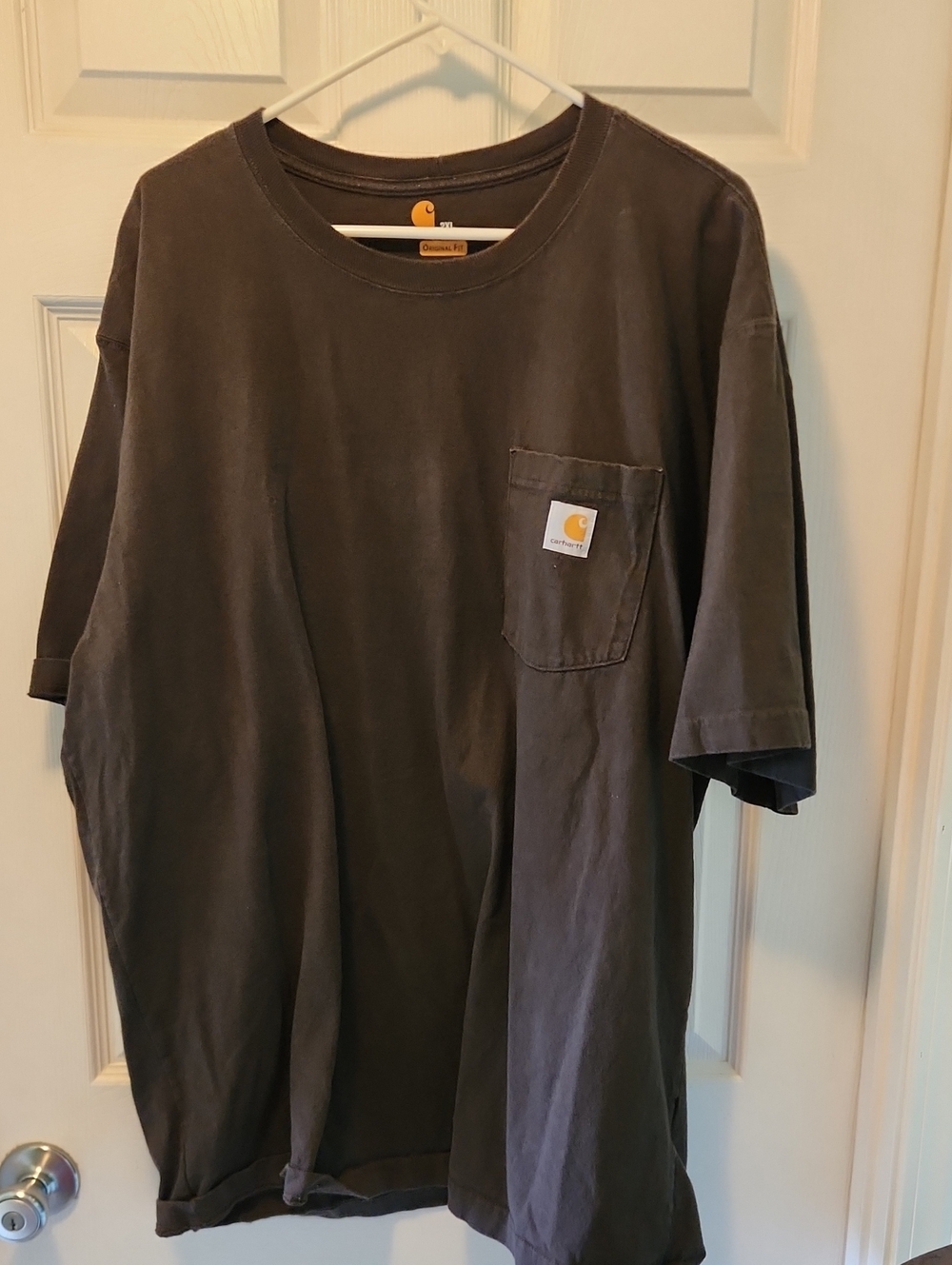 Carhartt Short-Sleeve Pocket Tee - Charcoal Gray